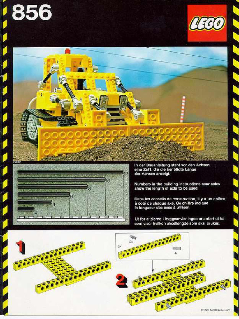 Lego Technic 0856 Bulldozer (1978) | PDF