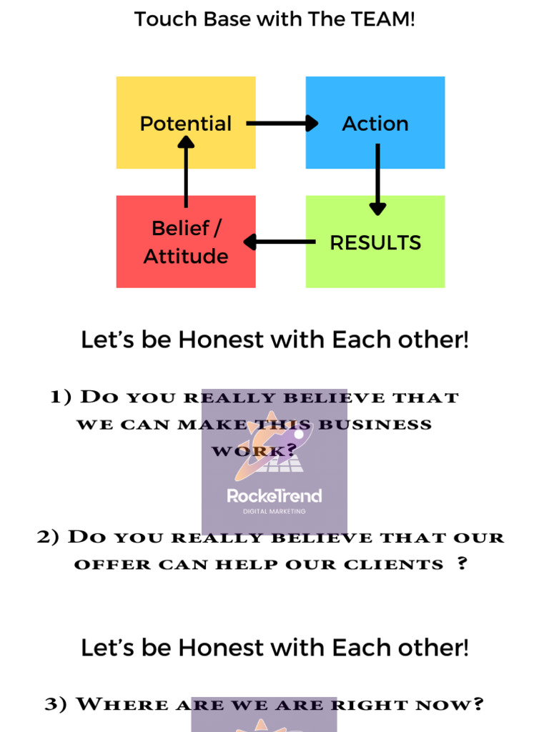 Touch Base With The TEAM! | PDF