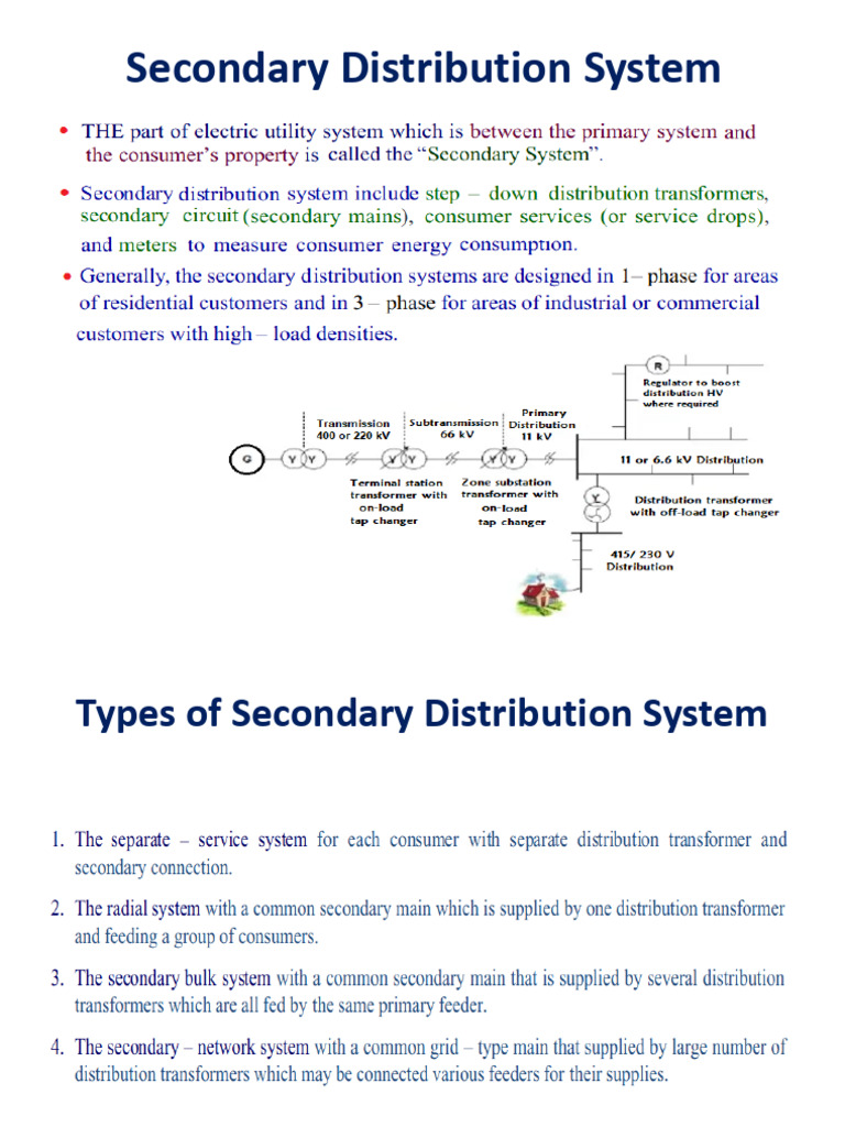 Secondary Distribution System | PDF