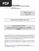 Download MEDDEV 271 Clinical Evaluation Rev 3 by Kevin Shane SN100625195 doc pdf