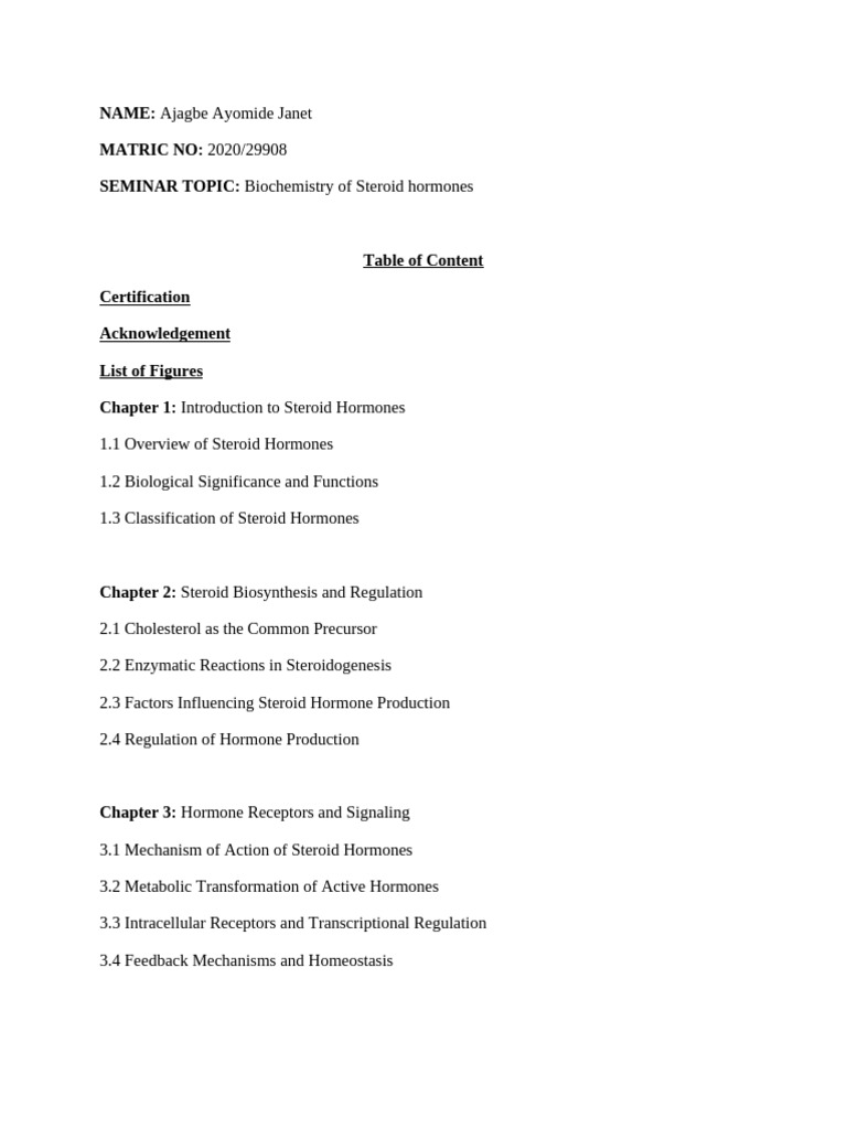 Seminar Outline AYOMIDE | PDF
