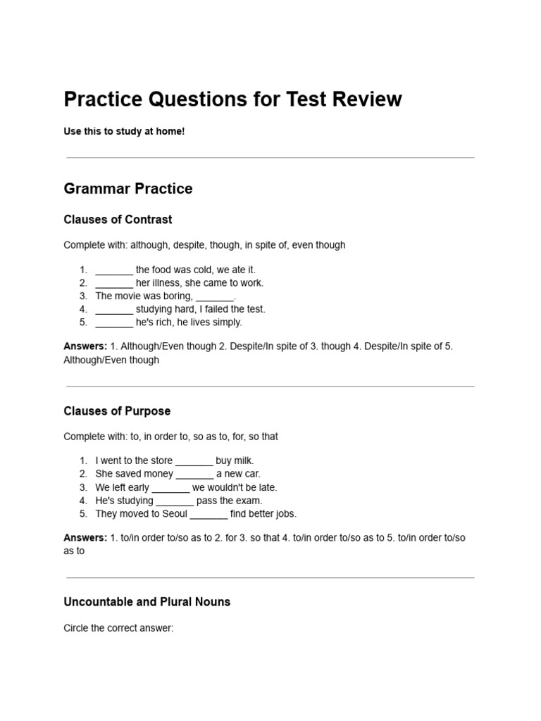 Conversation 2 Practice Test | PDF