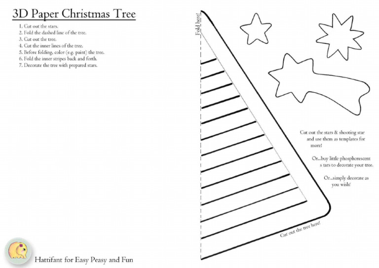 3D Paper Tree Template | PDF
