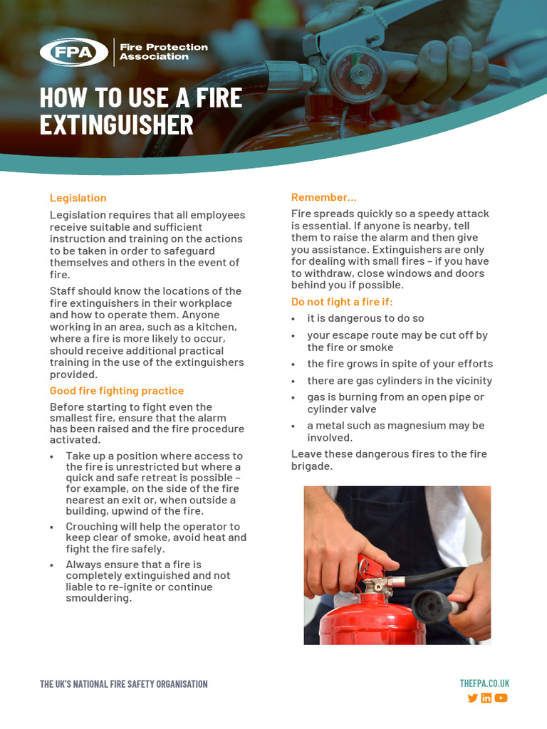 How To Use A Fire Extinguisher | PDF | Fires | Materials