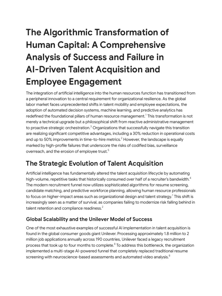 AI in HR - Successes and Failures | PDF | Artificial Intelligence ...