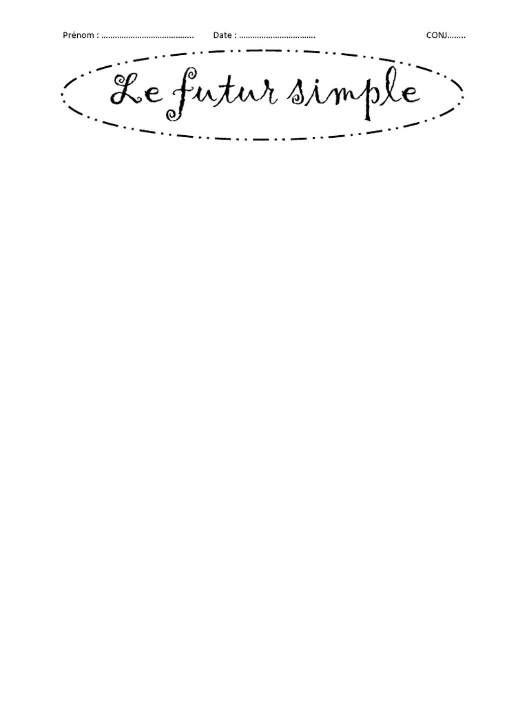 Le Futur Simple | PDF
