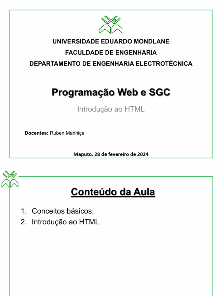 Introdução Ao HTML | PDF | Html | Rede mundial de computadores