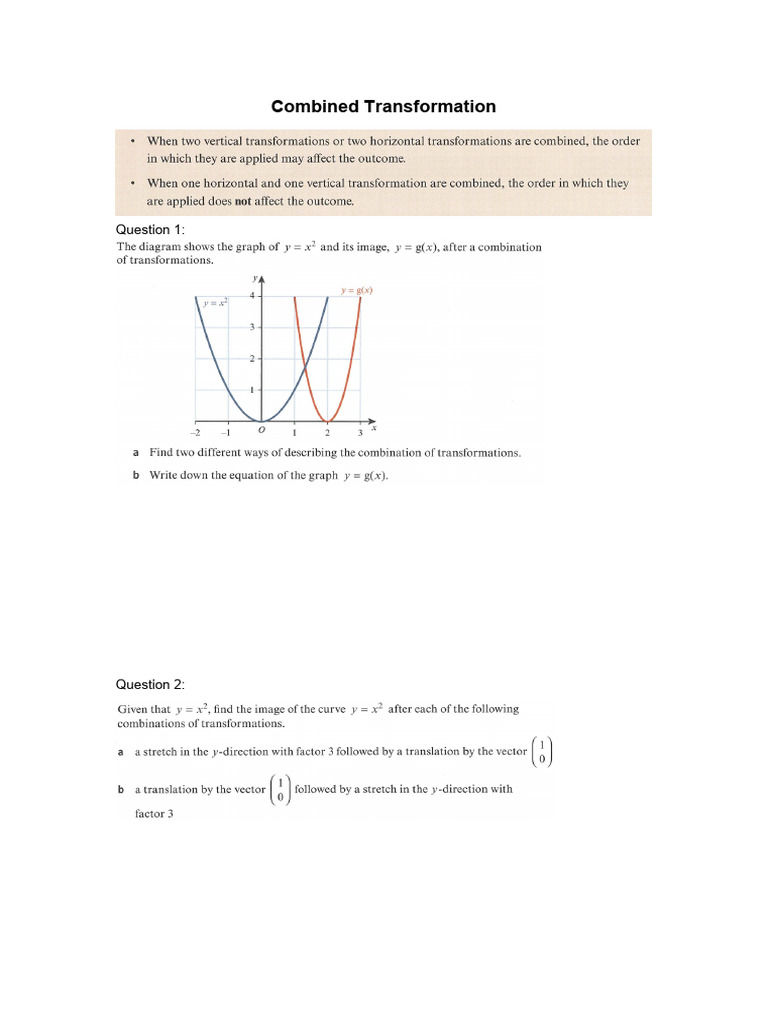 Combined Transformation | PDF