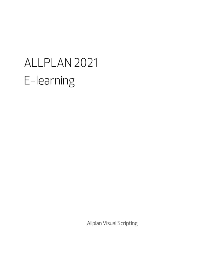 Allplan 2021 EL VisualScripting | PDF | Scripting Language | Window ...