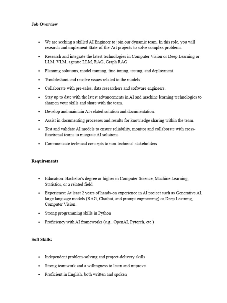 JD AI Engineer | PDF