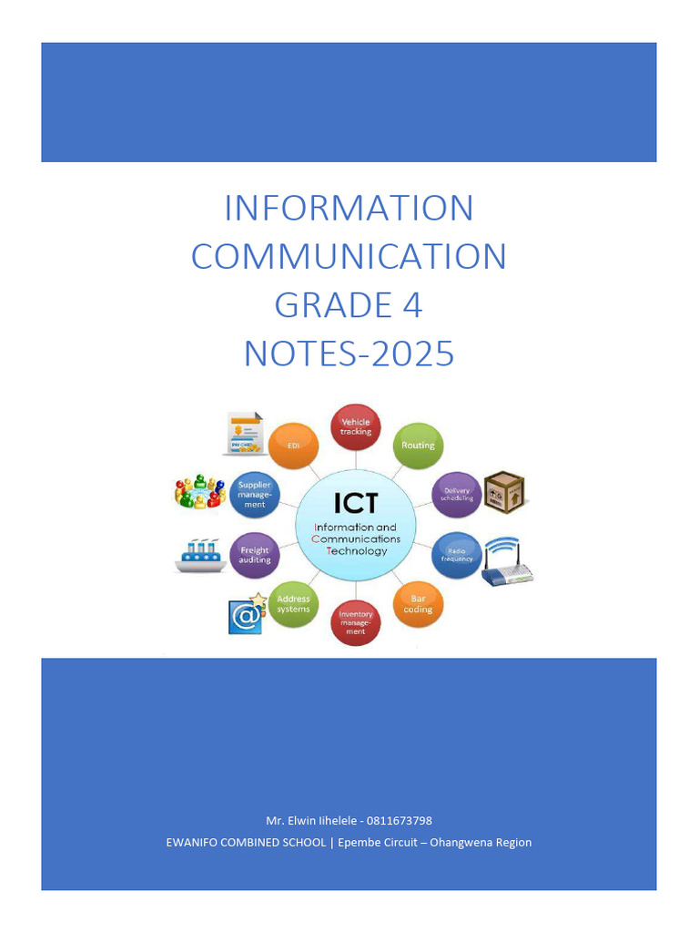 Ic Note Grade 4 - 2025-1 | PDF | Educational Technology | Button ...