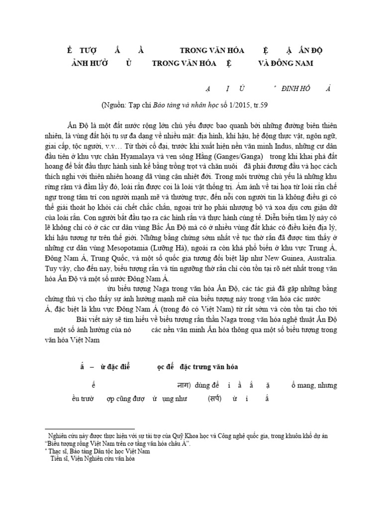 Biu TNG RN THN Naga Trong Van Hoa | PDF