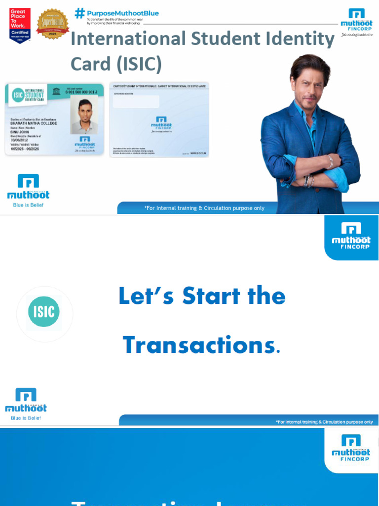 Isic- Transaction Journey | PDF | Identity Document | Access Control