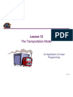 12 Transportation Model LP