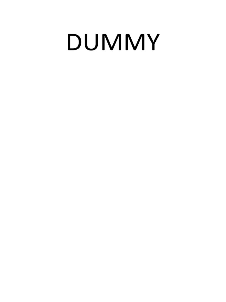 Min 2 Presentations Template Dummy 5 | PDF