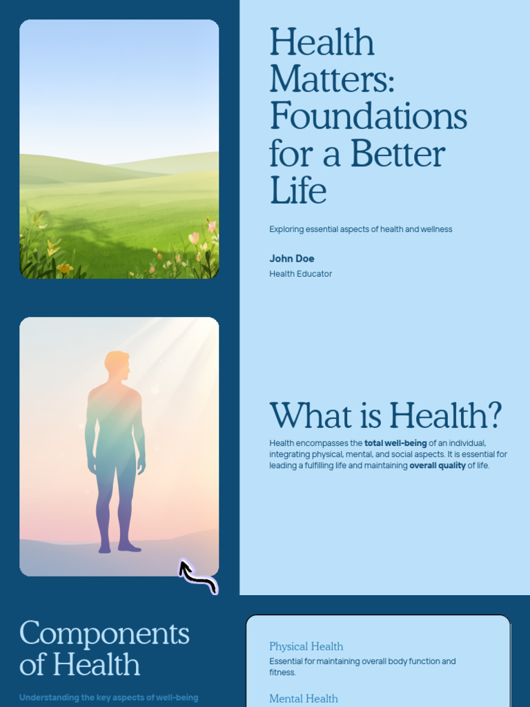 Presentation - Health Matters Foundations For A Better Life | PDF ...