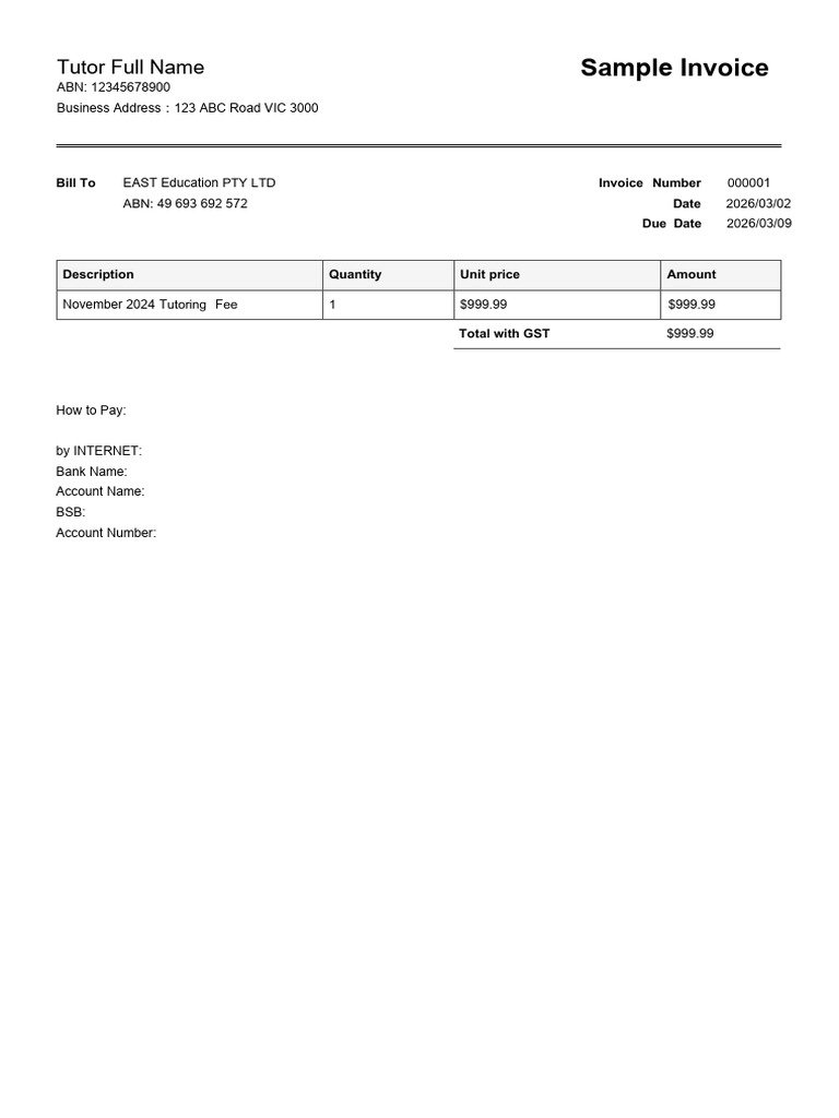 Invoice Sample | PDF