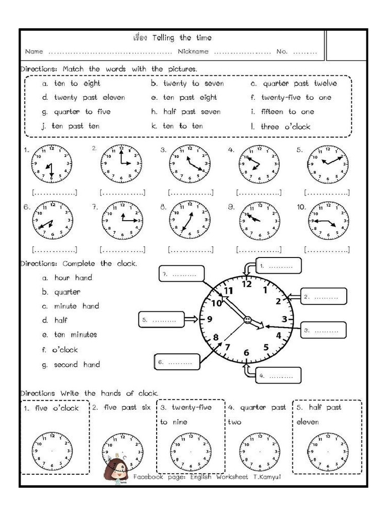 Telling The Time | PDF