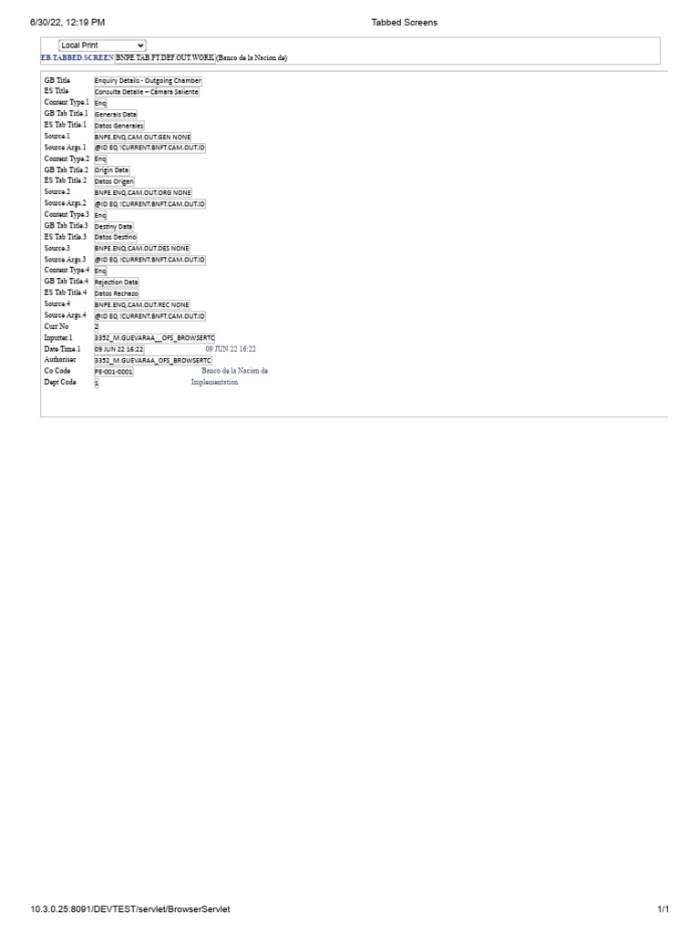 Tabbed Screens | PDF