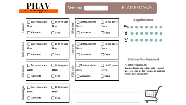 Planner Semanal PHAV | PDF | Comida