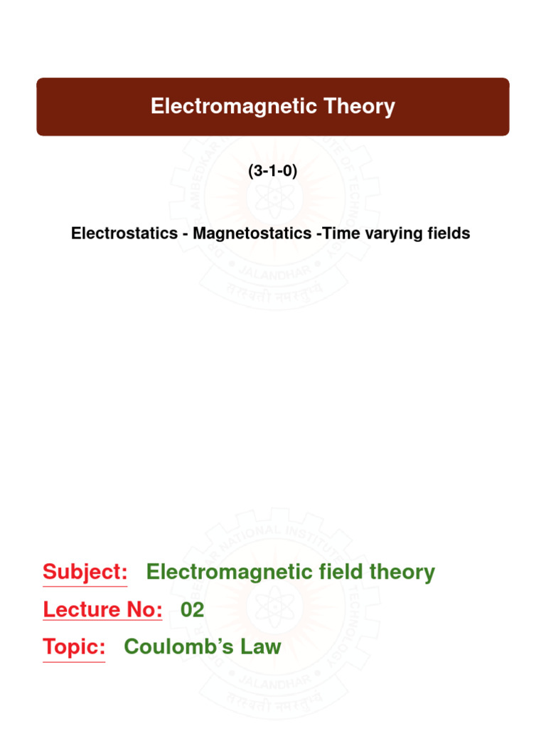 Chapter 1 | PDF | Electric Field | Electric Charge