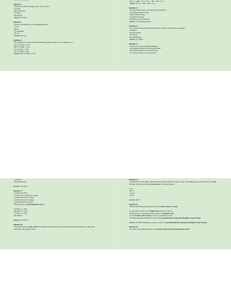 Revised Physics McqQB - Google Docs | PDF | Deformation (Engineering ...