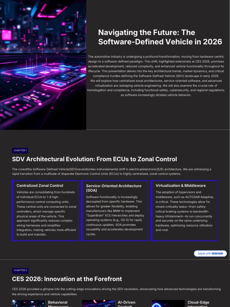 Navigating The Future Software Defined Vehicle in 2026 | PDF | Computer ...