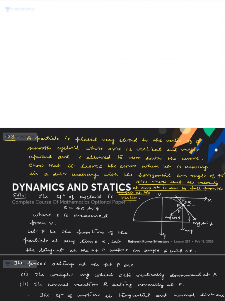 Dynamics and Statics With Anno | PDF