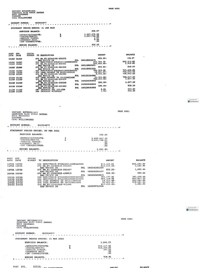 Latest Bank Statement | PDF
