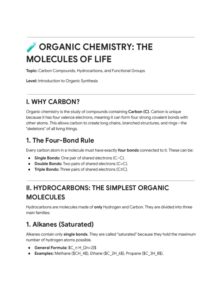 Organic Chemistry Basics and Practice | PDF | Alkene | Alkane