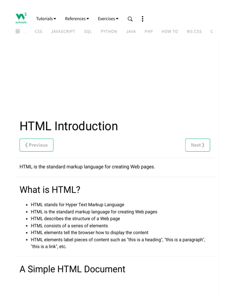 Introduction To HTML 2 | PDF | Html | Html Element