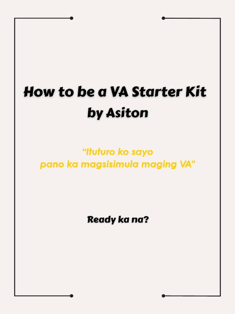 How To Be A VA Starter Kit | PDF