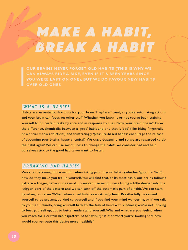 Make a Habit, Break a Habit | PDF | Habits | Cognition