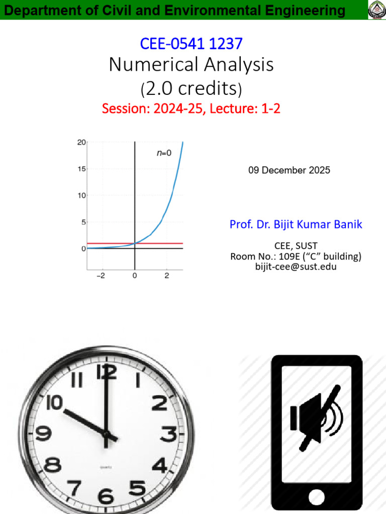 Lecture 1-2 | PDF | Interpolation | Numerical Analysis