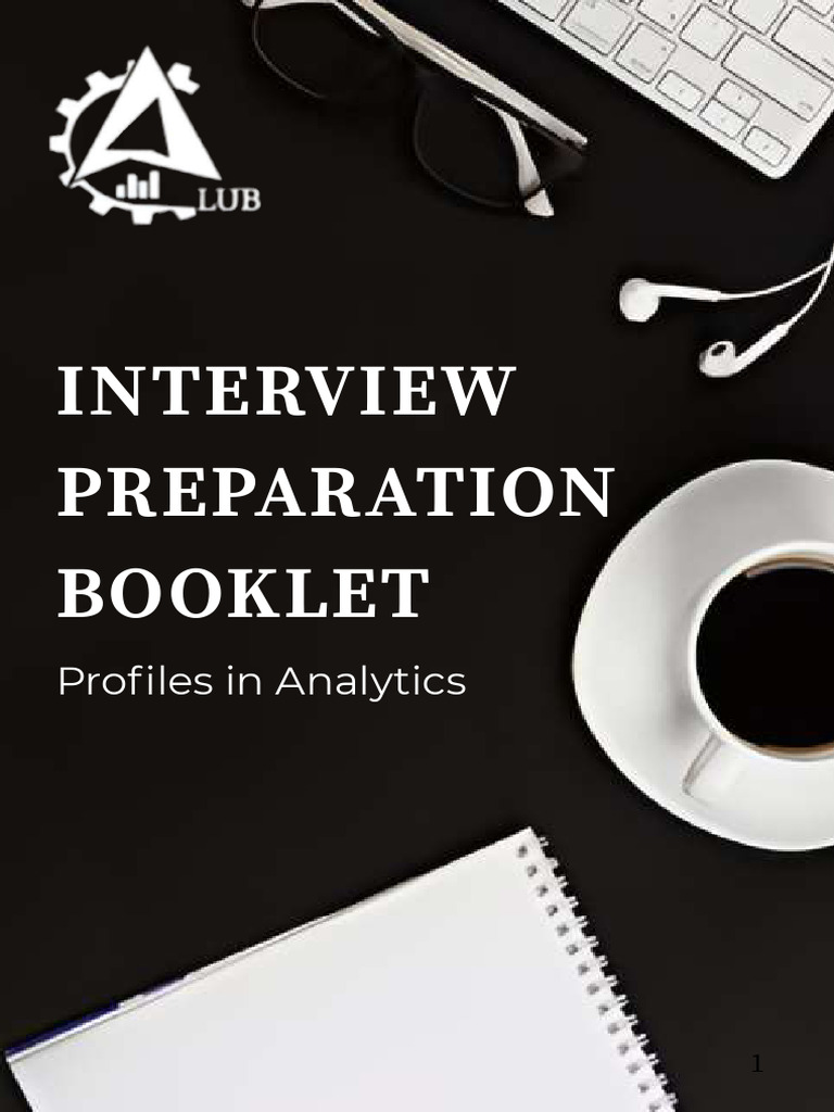 Interview Preparation Booklet - Analytics | PDF | Analytics | Machine ...