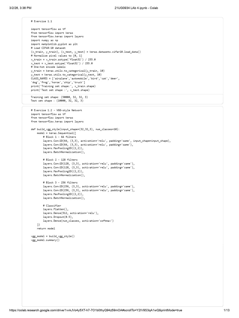 21UG0934 LAb 4.ipynb - Colab | PDF | Machine Learning | Applied Mathematics