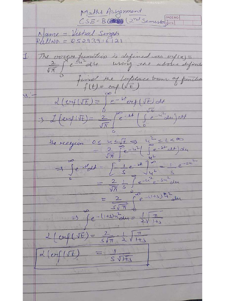 Maths 1 | PDF