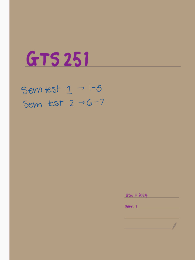 GTS Notes | PDF | Rna | Dna