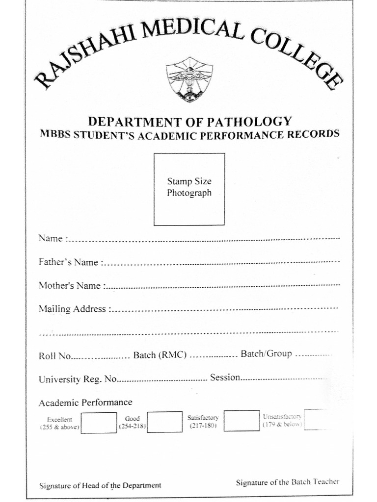 Pathology Item Card | PDF
