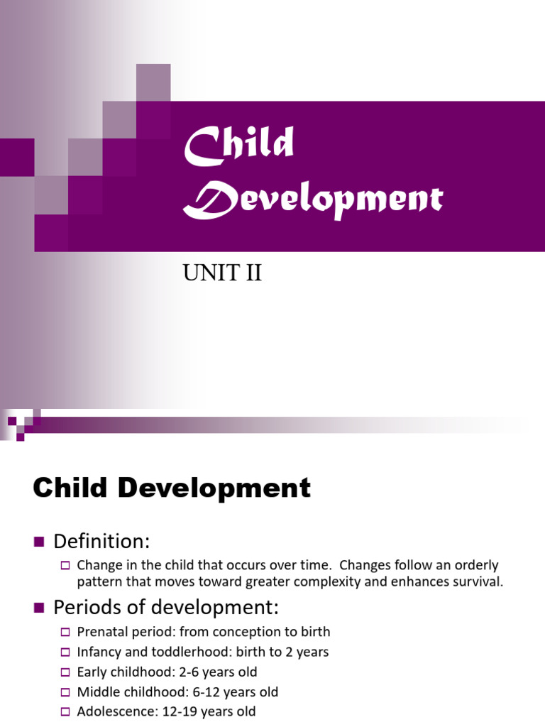 Teaching Multi-Age Classes UNIT II - Child Development | PDF ...