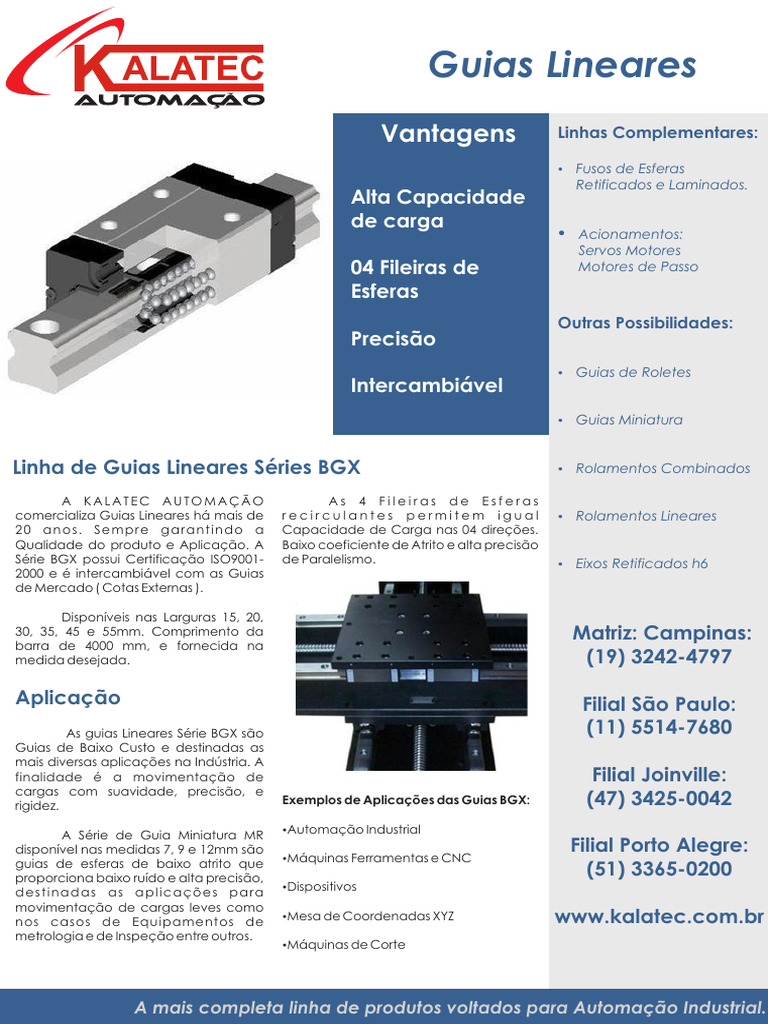 Catalago Guias Kalatec2011 | PDF | Automação