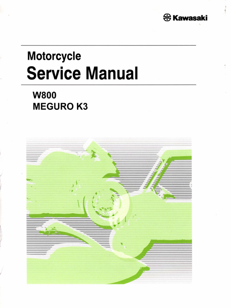 Kawasaki 2019-2022 w800 Meguro k3 Service Manual | PDF | Exhaust