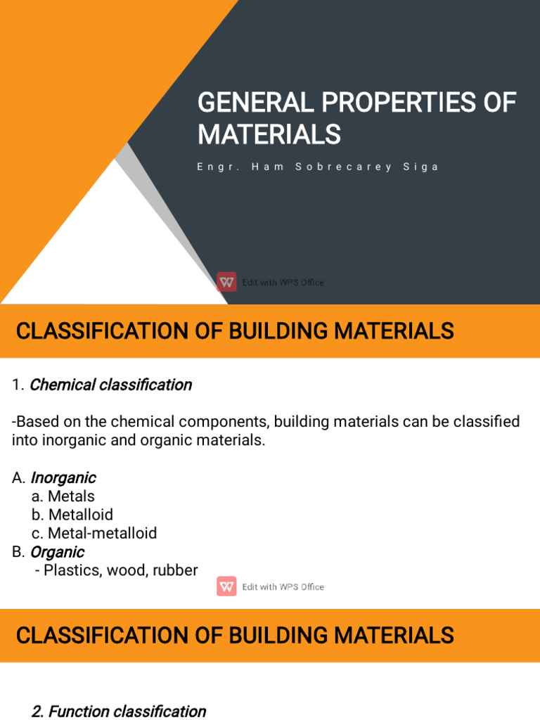 General Properties of Materials Consmat | PDF