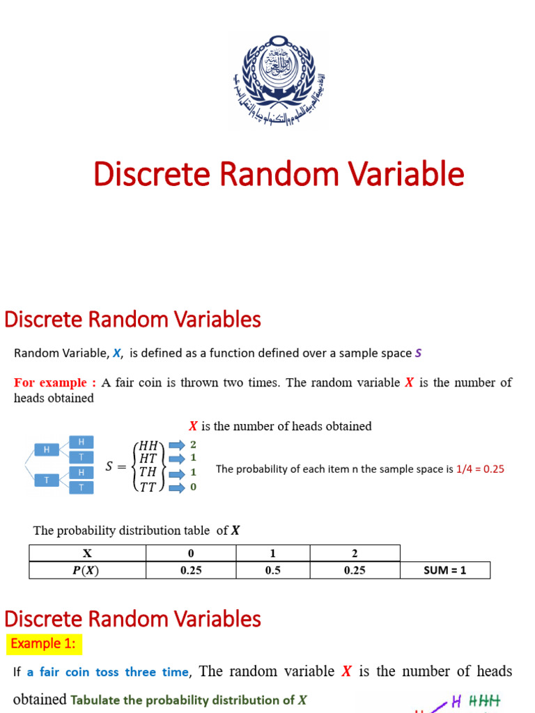 05-Discrete Random Variable | PDF | Probability Distribution ...