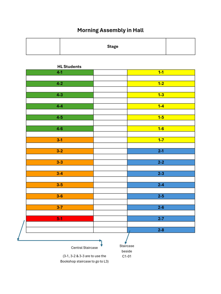 Morning Assembly Layout Hall 2026 | PDF