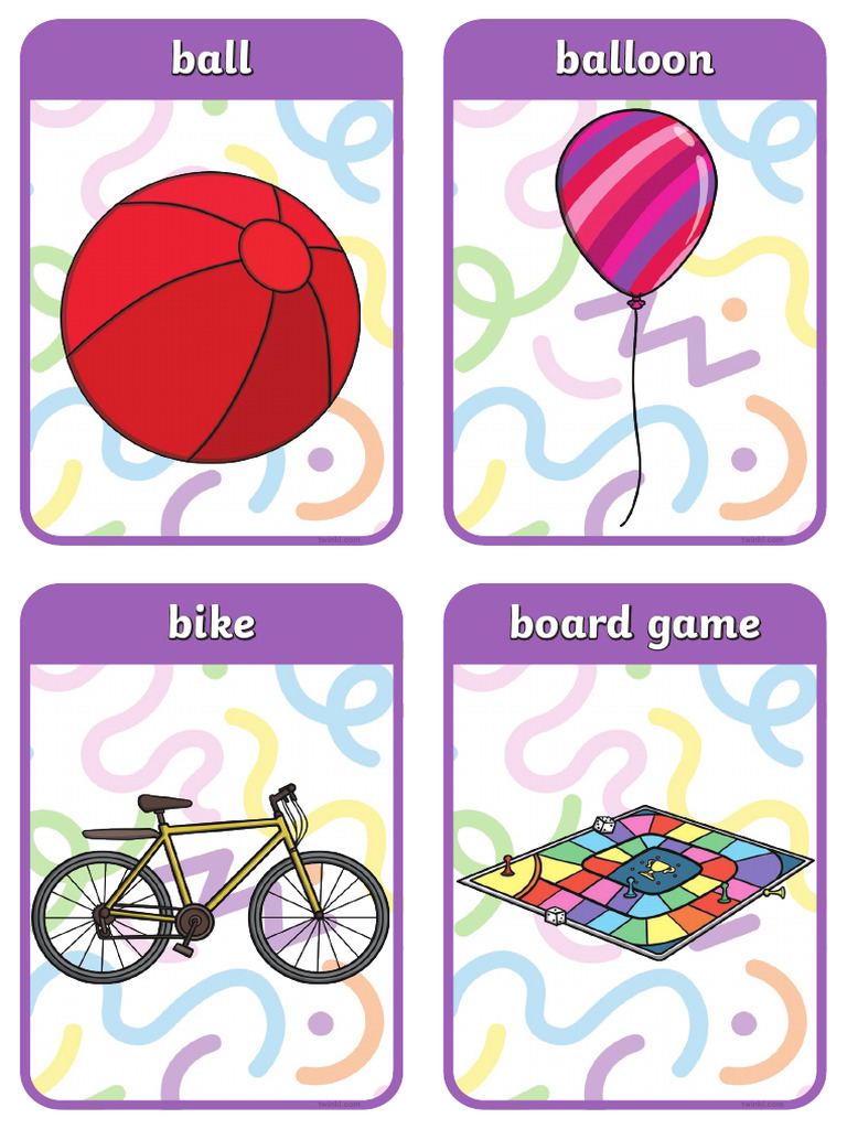 T 1740051480 Esl My Favourite Toys Flashcards Kids Pre A1 Ver 1 | PDF