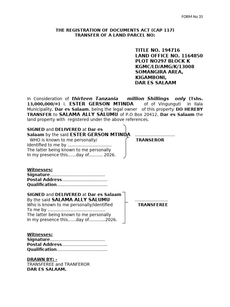 FORM No 35 | PDF