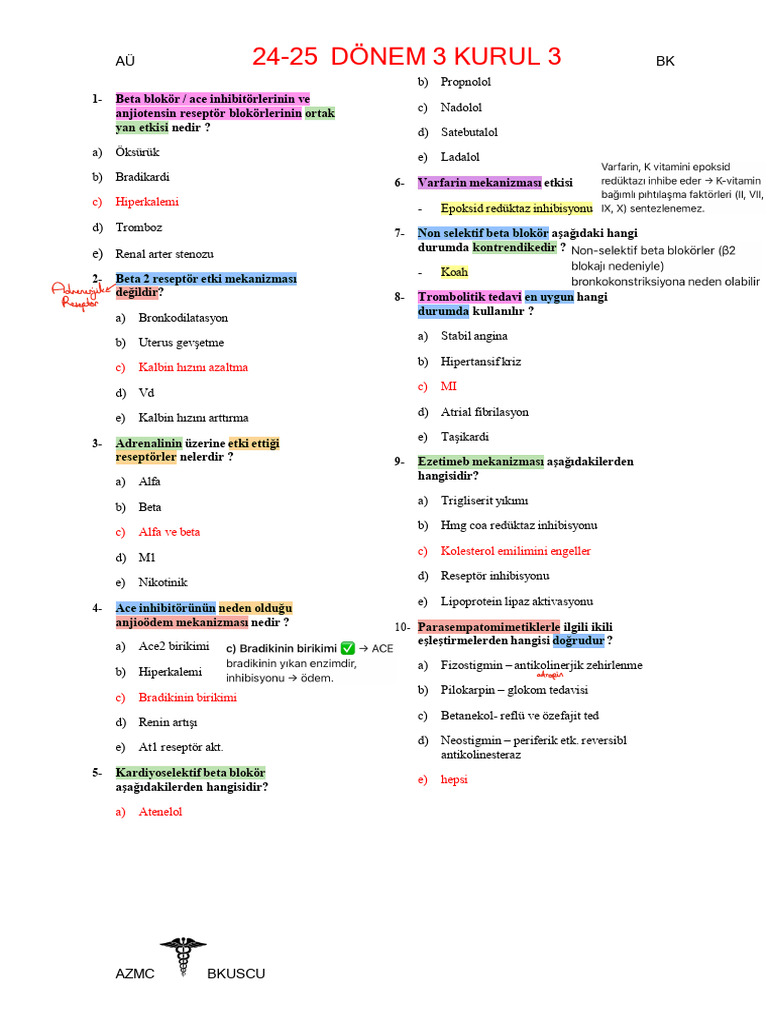 24-25 Dönem 3 Kurul 3 Yeni | PDF