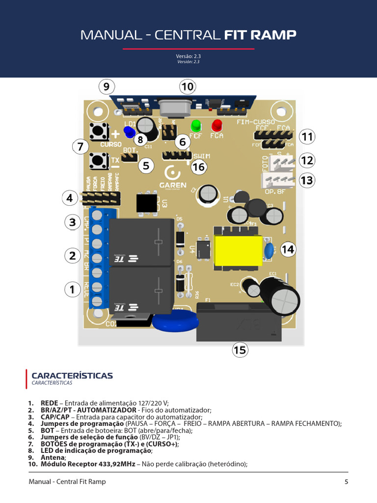 Manual Fit-Ramp v2.3 | PDF | Diodo emissor de luz | Engenharia Elétrica