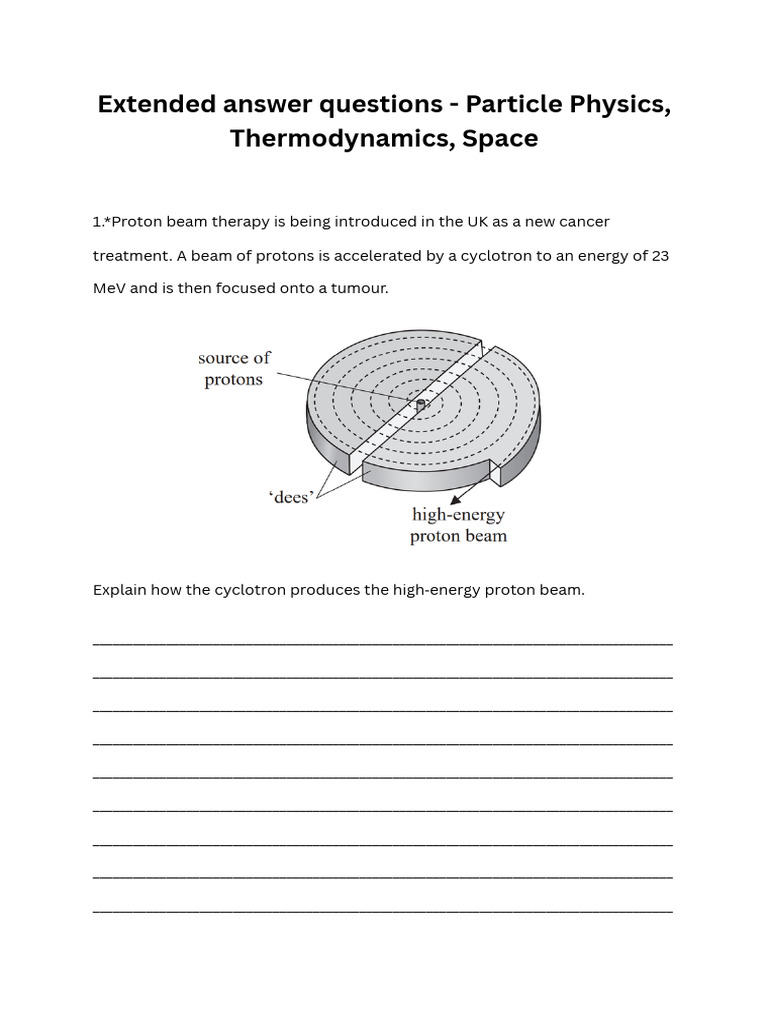 Year 13 - Extended Questions With Model Answers | PDF